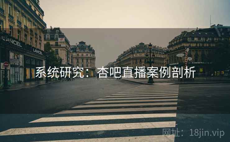 系统研究：杏吧直播案例剖析
