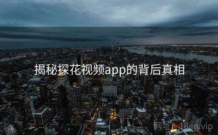 揭秘探花视频app的背后真相